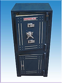 008AF OFİS TİPİ MAVİ RENK ÖZEL ANAHTARLI ÇELİK PARA KASASI 105*49*38CM 180KĞ ( 525€ )