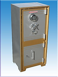 008AE 105 LİK ANAHTAR TAŞIMA ZORUNLULUĞU OLMAYAN ALTI DOLAPLI ELEKTRONİK ŞİFRELİ ÇELİK PARA KASASI  105*48*39CM 180KĞ ( 625€ )