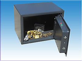 .025P1AL  FÜME PARMAK İZİ İLE AÇILIP KAPANA BİLEN ACİL AÇMA ANAHTARLI  PARMAK İZLİ ÇELİK PARA KASASI 25*35*25CM 10KĞ ( 499€ )+KDV ADRESE TESLİM