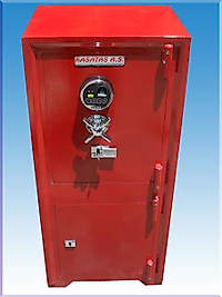 008PEÖK OFİS TİPİ ANAHTAR TAŞIMA ZORUNLULUĞU OLMAYAN  PARMAK İZİ İLE AÇILAN TUŞLU ELEKTRONİK ŞİFRELİ ALTI DOLAPLI ÇELİK PARA KASASI  105*48*39CM 180KĞ ( 625 € )