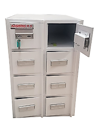 8 GÖZ KROM AĞIZLIKLI EMANET KASA 72,5*47*65CM 70KĞ ( 799€ )