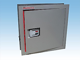 060E EV TİPİ ELEKTRONİK ŞİFRELİ VE ACİL AÇMA ANAHTARLI GRİ RENK ANKASTRE DUVAR KASASI 60*60*14CM 30KĞ ( 599€ )+KDV ADRESE TESLİM