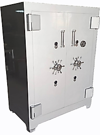 0190FATH ALTIN , GÜMÜŞ VE DEĞERLİ EVRAK SAKLAMAK İÇİN ÇİFT KAPILI YÜKSEK GÜVENLİKLİ  ÇELİK PARA KASASI H190W100D70cm 2000KĞ ( 9999€ )