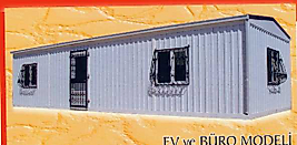 Ev ve Büro Tipi Prefbrik Muhasebe ve Sekreter OdalI WC ve Duşlu Konteyner 206*300*700cm ( 4.400€ )+KDV ADRESE TESLİM