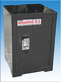 001XPA NİGDE DEVLET HASTİPİ ANAHTARLI KÜÇÜK MONTAJ DELİKLİ ÇELİK PARA KASASI  35*30*30CM 10KĞ ( 199€ )
