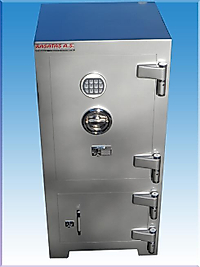008SURE OFİS TİPİ YÜKSEK GÜVENLİKLİ ALTI DOLAPLI ÇELİK PARA KASASI 105*50*45CM 260KĞ ( 899€ )