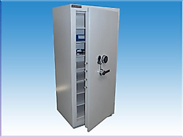 0014YKLS ADANA ORMAN İŞLETME MÜDÜRLÜĞÜ TİPİ 7 RAFLI VE ELEKTRONİK ŞİFRELİ SİLAH KLASÖR VE EVRAK KASASI 165*75*62CM 300KĞ ( 1999€ )