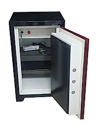 007TEKUZAK OFİS TİPİ TEK KAPILI UZAKTAN KUMANDALI ELEKTRONİK ŞİFRELİ ÇELİK PARA KASASI 85*50*50CM 300KĞ ( 1899€ )