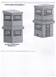2 KATLI BR7 KURŞUN GEÇİRMEZ ZIRHLI KULE 555*238*238CM 24TON ( 39999€ )+KDV