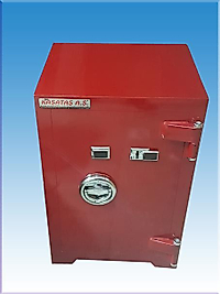 004AYTF2E OFİS TİPİ TEK KAPILI 2 ÖZEL ANAHTARLI YAPRAK MENTEŞELİ TOPUZ KOLLU ÇELİK PARA KASASI DIŞ 70*46*39CM İÇ 56*38*23CM 160KĞ ( 699€ )