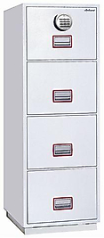 004EUROSAF ÖZEL İÇTEN EXTRA KORUMALI KİLİTLİ KAPAKLI YANMAZ ÇELİK DOSYA DOLABI DIş 1466 x 528 x 675 (mm) 49LT 250KĞ ( 3495€ )