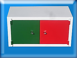 01ÇNARKOTİK GÜMÜŞHANE DEVLET HASTANESİ 2 KAPAKLI 2 ADET KASA ANAHTARLI NARKOTİK KASASI 30*60*30CM 20KĞ ( 599€ )
