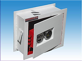 039PZEAK İSTANBUL TİPİ TANK ZIRHLI PARMAK İZLİ VE TUŞ TAKIMLI ELEKTRONİK ŞİFRELİ ANAHTARSIZ ANKASTRE DUVAR KASASI 43*50*20CM 50KĞ ( 899€ )
