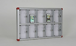 10 GÖZLÜ ALÜMİNYUM  CEP TELEFONU DOLABI  5 X 72.4 X 42.6 h/cm ( 499 € )+KDV