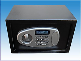 020KLYL OTEL TİPİ ANTALYA LCD EKRANLI ELEKTRONİK ŞİFRELİ ELEKTRONİK KASA DIŞ 20*31*20CM İÇ 19*30*15CM 7KĞ ( 99€ )