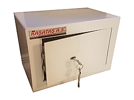 020S ÇELİK KASA ANAHTARLI 2 SÜRGÜLÜ ÇELİK PARA KASASI 20*30*20CM 7KĞ ( 99€ )