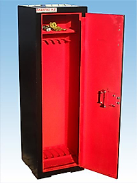 4 TÜFEKLİK ÖZEL ANAHTARLI ÇELİK TÜFEK KASASI 135*30*30CM 40KĞ ( 1350€ )
