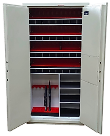 RÖNESANS TİPİ 7 TÜFEK YERLİ GARDLOP TİPİ TÜFEK 44 TABANCA YERLİ MÜHİMMAT KASASI 195*100*62CM 300KĞ ( 5999€ )