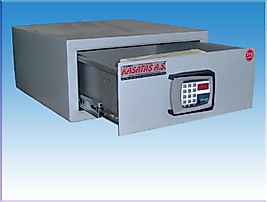 OFİS MASA ALTI TİPİ LCD EKRANLI TAM DİJİTALTELESKOPİK RAYLI  ZIRHLI ÇELİK PARA ÇEKMESİ 20*45*45CM 50KĞ ( 899€ )+KDV ADRESE TESLİM