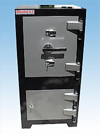 008ÇZLA OFİS TİPİ TANK ZIRHLI ŞANLIURFA TİPİ ANAHTARLI ÇELİK PARA KASASI 105*55*45CM 350KĞ ( 999€ )