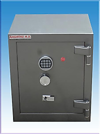 0033E1A1 ANKARA  VİLLA TİPİ MONTELİ ELEKTRONİK ŞİFRELİ ÇELİK PARA KASASI  65*55*50CM 250KĞ ( 899€ ) KADİFE BOYALI