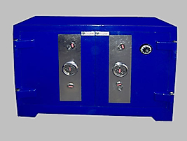 B120BG ZONGULDAK BANKO TİPİ YÜKSEK GÜVENLİKLİ 4 ANAHTARLI 1 MEKANİK ŞİFRELİ İÇİ ÇEKMECELİ KUYUMCU KASASI 100*120*70cm 1300KĞ ( 1800€  )