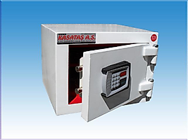 0030TZELA ŞANLIURFA BİRECİK OFİS TİPİ  ELEKTRONİK ŞİFRELİ ÇELİK PARA KASASI 30*40*30CM 100KĞ ( 490€ )