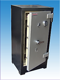 0010T2AAM OFİS TİPİ YÜKSEK GÜVENLİKLİ DÖVİZCİ AMERİKAN ELEKTRONİK ŞİFRELİ ÇELİK PARA KASASI 125*65*60CM 1 TON ( 2499€ )