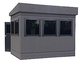 ANKARA TİPİ BR7 BALİSTİK BETON KURŞUN GEÇİRMEZ 2 ADET HAVALANDIRMA SİSTEMLİ 2 KAPILI ÇELİKLİ BR7 BETONLU NÖBET KULÜBESİ İÇ 240*300*200CM 20TON ( 19000€ )