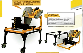 ytrst 60 sehpalı teknesiz gazbeton bims kesme makinası
