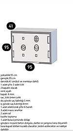 095CRNA BANKO TİPİ KUYUMCU KASASI 95*95*41CM 700KG ( 1950€ )