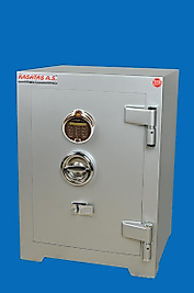 004APARMAK2ATMASE OFİS TİPİ AMERİKAN LCD EKRANLI PARMAK İZLİ ELEKTRONİK ŞİFRELİ ÇELİK PARA KASASI 70*50*45CM 250KĞ ( 1.900€ )