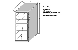 0016XPDD 180 'lik SÜPER ÖZEL TAM ZIRHLI İKİ KAPILI ALT KASA ÜST KASA MODEL ZIRHLI KOCAELİ ÇELİK KASA 180*80*75cm 1500Kg( 2390€ )