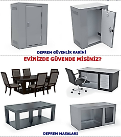 EVİNİZDE DEPREME KARŞI EN GÜVENLİ YERİ DEPREM MASASI DEPREM RANZASI DEPREM YATAGI 2 KİŞİLİK DEPREM KABİNİ