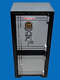 008PRMKAE 105 LİK GAZİANTEP TİPİ ALTI DOLAPLI PARMAK İZLİ İLE AÇILAN LCD EKRANLI ELEKTRONİK ŞİFRELİ ÇELİK PARA KASASI  105*48*39CM 180KĞ  SADECE ( 1.699€ )