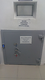 BANKA NAKİT OPERASYON MERKEZİ  TRANSFER KASASI H80*W100*D120CM 500KĞ ( 1999€ )+KDV