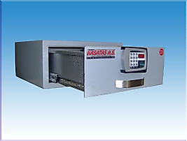 LCD EKRANLI ÇEKMECELİ ELEKTRONİK ŞİFRELİ OTEL ODA LAPTOP BİLGİSAYAR SAKLAMA KASASI ( DROWER SAFE ) 20*45*45CM 20KĞ ( 499€ )