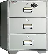 001206EURO 3 ÇEKMECELİ YANGINA DAYANIKLI ELEKTRONİK ŞİFRELİ DOSYA DOLABI Yükseklik : 1206 mm Yükseklik : 285 mm AğIrlIk : 215 kg ( 2950€ )