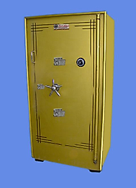 0015T2AMO OFİS TİPİ TEKKAPILI MEKANİK ŞİFRELİ OTOMATİK KİLİTLEME TERTİBATLI ÇELİK PARA KASASI 180*90*70cm 2 TON  ( 2800€ )