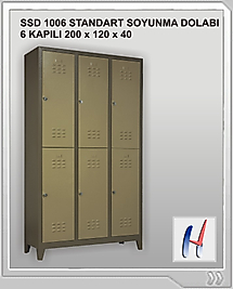 ÇELİK ÖGRENCİ DOLABI ( 6 KAPILI SOYUNMA DOLABI ) 200*120*40CM 70KĞ ( 499€ )+KDV ADRESE TESLİM