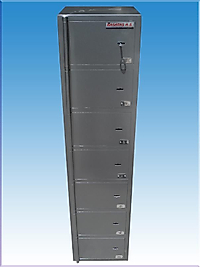 7 GÖZLÜ HER GÖZ 1 ADET ÇELİK KASA ANAHTARLI EMANET KASASI 128*30*30CM 42KĞ ( 699 € )+KDV