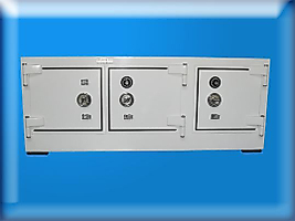 B200M2A4B BANKO TİPİ 2 MEKANİK ŞİFRELİ 4 ÖZEL ANAHTARLI 3 KAPAKLI TABAN GİZLİ GÖZLÜ  KUYUMCU KASASI 81*200*60CM 2000KĞ ( 2999€ )