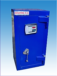 004VEA MERZİFON POLİS TİPİ ELEKTRONİK ŞİFRELİ VE ANAHTARLI ÇELİK PARA KASASI  65*35*30CM 100KĞ ( 699€ )