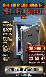 *004YTF2A GERMANYSAFE ALMAN OFİS TİPİ ÇELİK PARA KASASI DIŞ 70*46*39CM İÇ 56*38*23CM 160KĞ ( 799€ )