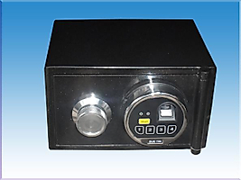 015MALKOÇLAR VİP ARAÇ İÇİ TİPİ PARMAK İZİ İLE AÇILAN ELEKTRONİK ŞİFRELİ TOPUZ KOLLU ÇELİK PARA KASASI  15*25*20 5KĞ ( 249€ )