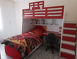 Z0200DPM KIRMIZI BEYAZ MERDİVENLİ DEPREM RANZASI 200*250*110CM ( 3.999€ )