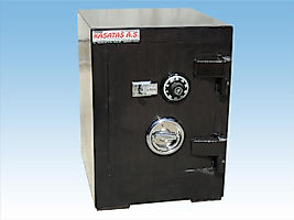 002MAZ OFİS TİPİ YÜKSEK GÜVENLİKLİ MEKANİK ŞİFRELİ VE ANAHTARLI ÇELİK PARA KASASI 55*44*38cm 150Kg ( 48999TL )