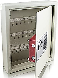 KREM RENK DASH TİPİ 40 ANAHTARLIK ELEKRONİK ŞİFRELİ ACİL AÇMA İÇİN METAL ANAHTARLI ELEKTRONİK ANAHTAR DOLABI ( KASASI ) 40*35*10CM 7KĞ ( 499€ )