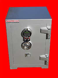 002BAPARMAK2ATMASE  OFİS TİPİ AMERİKAN LCD EKRANLI BİOMETRİK PARMAK DAMAR HARİTASI TARAYANİ YÜKSEK GÜVENLİKLİ ÇELİK PARA KASASI 55*50*45CM 200KĞ ( 1100€ )