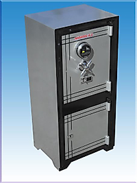 007PEÖ EV VE OFİS TİPİ ANAHTAR TAŞIMA ZORUNLULUĞU OLMAYAN  PARMAK İZİ İLE AÇILAN TUŞLU ELEKTRONİK ŞİFRELİ ALTI DOLAPLI ÇELİK PARA KASASI 85*45*39CM 160KĞ ( 899€ )